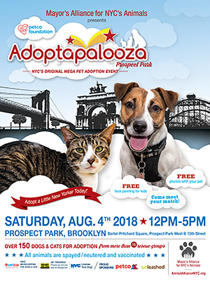 Adoptapalooza Prospect Park - Saturday, August 4, 2018