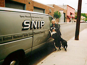 Regina Massaro drives the SNIP van throughout the city, bringing spay/neuter intervention to the city's 'forgotten' animals.