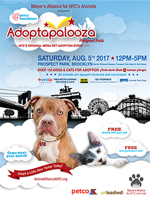 Adoptapalooza Prospect Park - Saturday, August 5, 2017