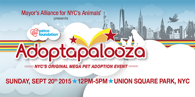 Adoptapalooza - Union Square Park - Sunday, September 20, 2015
