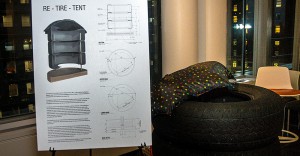 'Re-Tire-Tent' by Narofsky Architecture (Photo by Carol Zytnik)